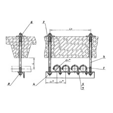 Подвеска для крепления трубопроводов АПЭ 1577.0-01 32 мм