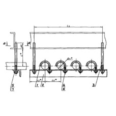 Подвеска для крепления трубопроводов АПЭ 1582.0-03 70 мм