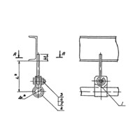 Подвеска для крепления трубопроводов АПЭ 1404.0-03 70 мм