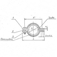 Подвески судовых трубопроводов тип 2-80-СТ 76 мм РИДФ.301525.001 0,25 кг