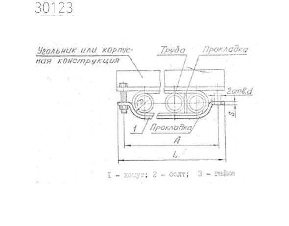 Подвески судовых трубопроводов тип 5-85х1-АМг 80 мм РИДФ.301525.001 0,08 кг